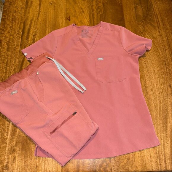 FIGS Zamora Joggers XS & Catarina Top Small Scrub Set For Women - Picture 2 of 8